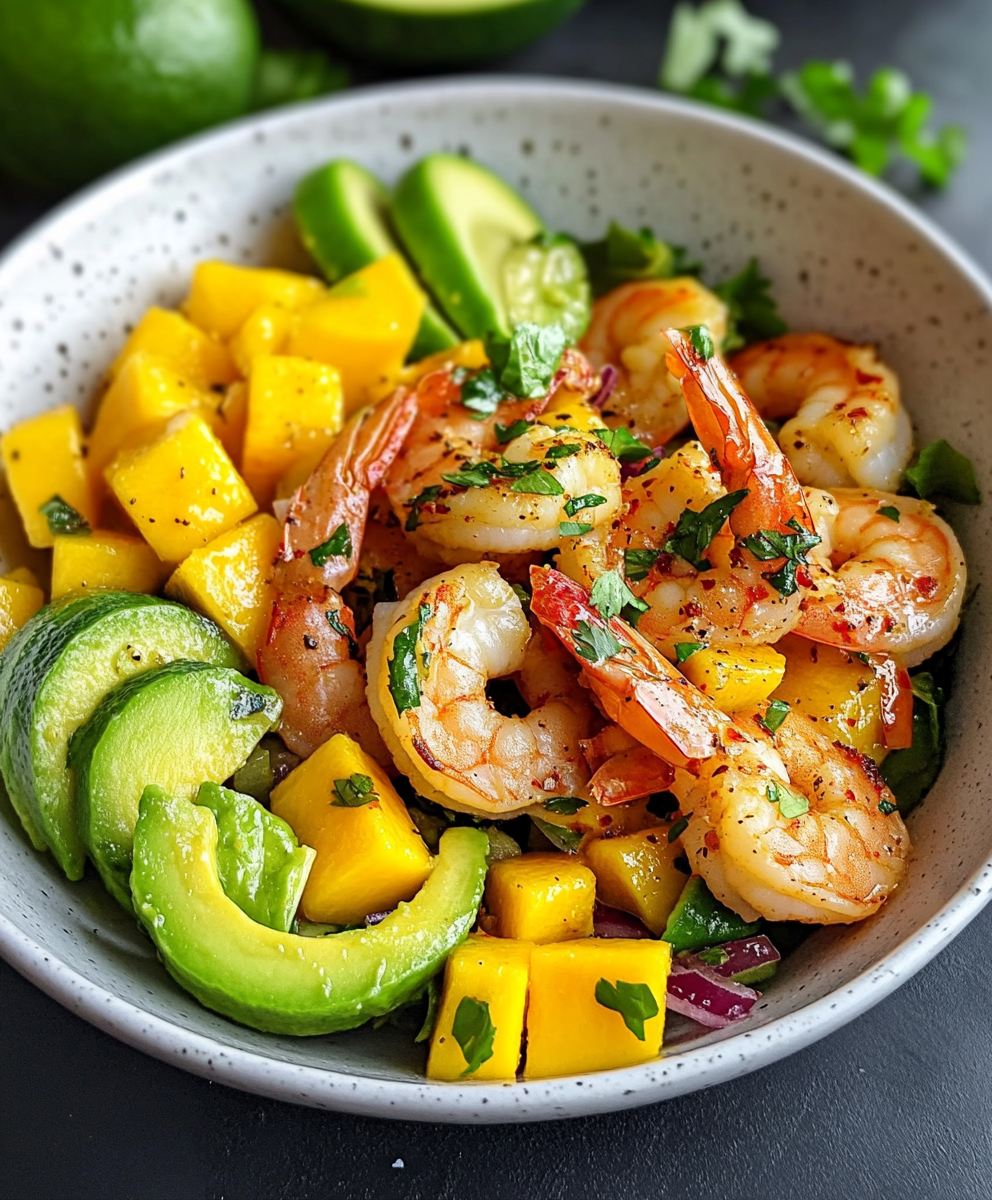 Mango Avocado Shrimp Salad