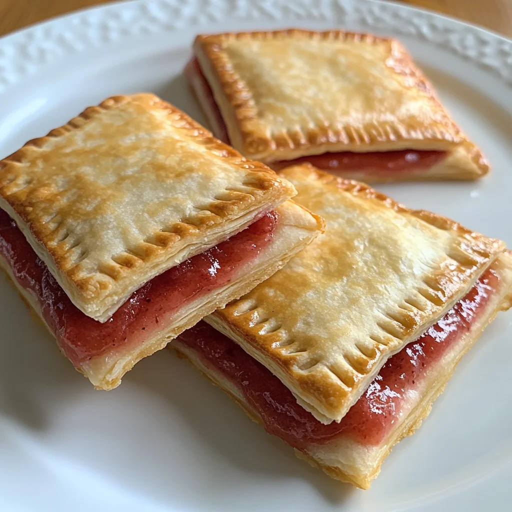 homemade pop tarts with strawberry filling